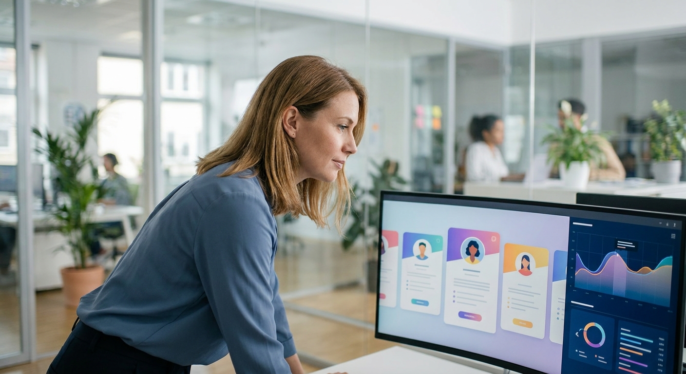 Reclutadora buscando candidatos en LinkedIn Recruiter
